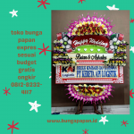 Bunga Papan Happy Wedding -BPHW114