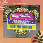 Bunga Papan Happy Wedding - BPHW350